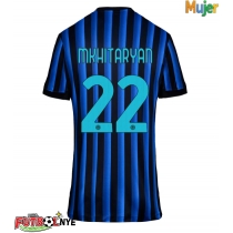 Camiseta Inter Milan Henrikh Mkhitaryan #22 Primera Equipación para mujer 2025-26 manga corta